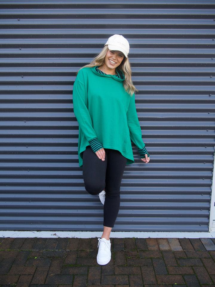 Label Discovery Hoodie Green