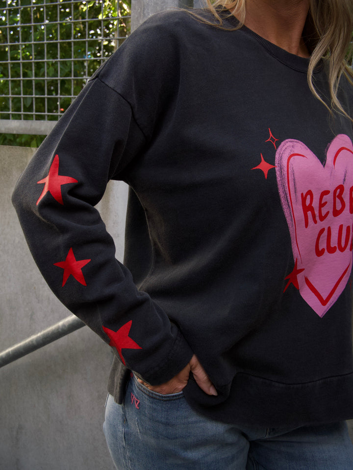 Rebel Club Bold Crew Black