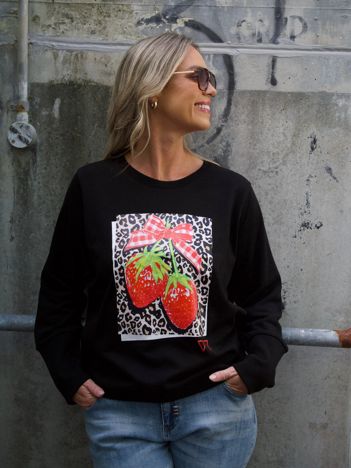 Rebel Club Berry Bliss Crew Black