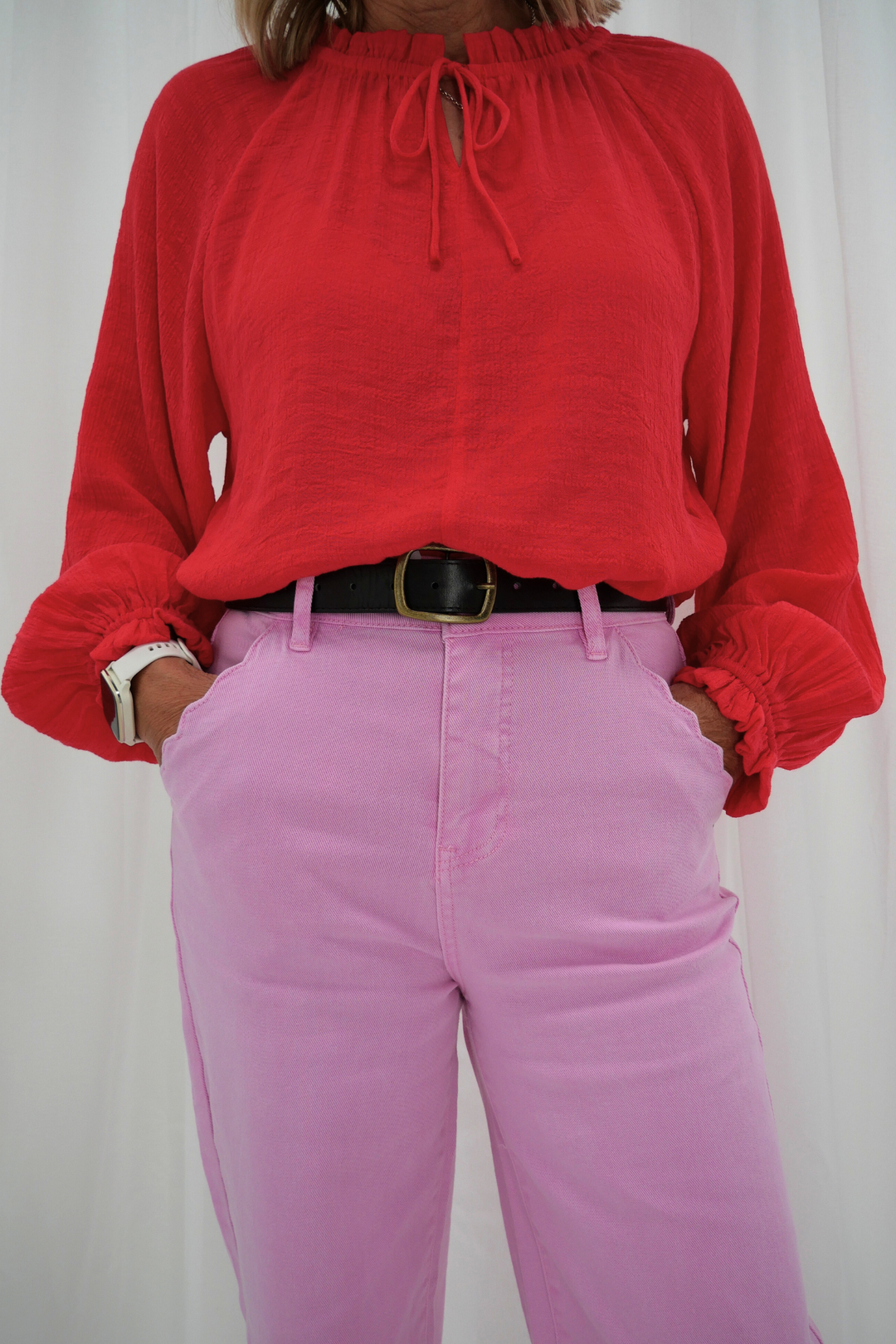 Elm Scallop Edge Jean Dusk Pink