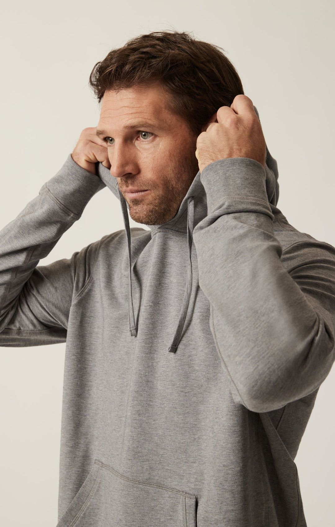 34 Heritage French Terry Hoodie Grey Melange