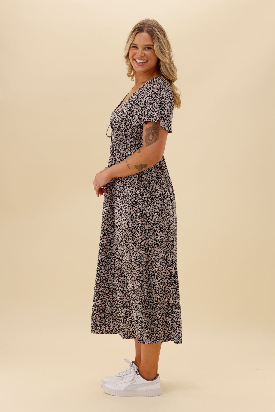 All About Eve Rhea Midi Dress Black