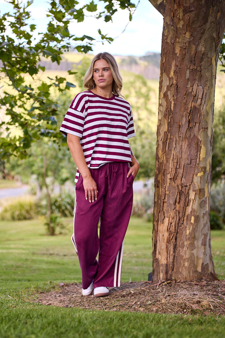 Label Marisol Pant Wine