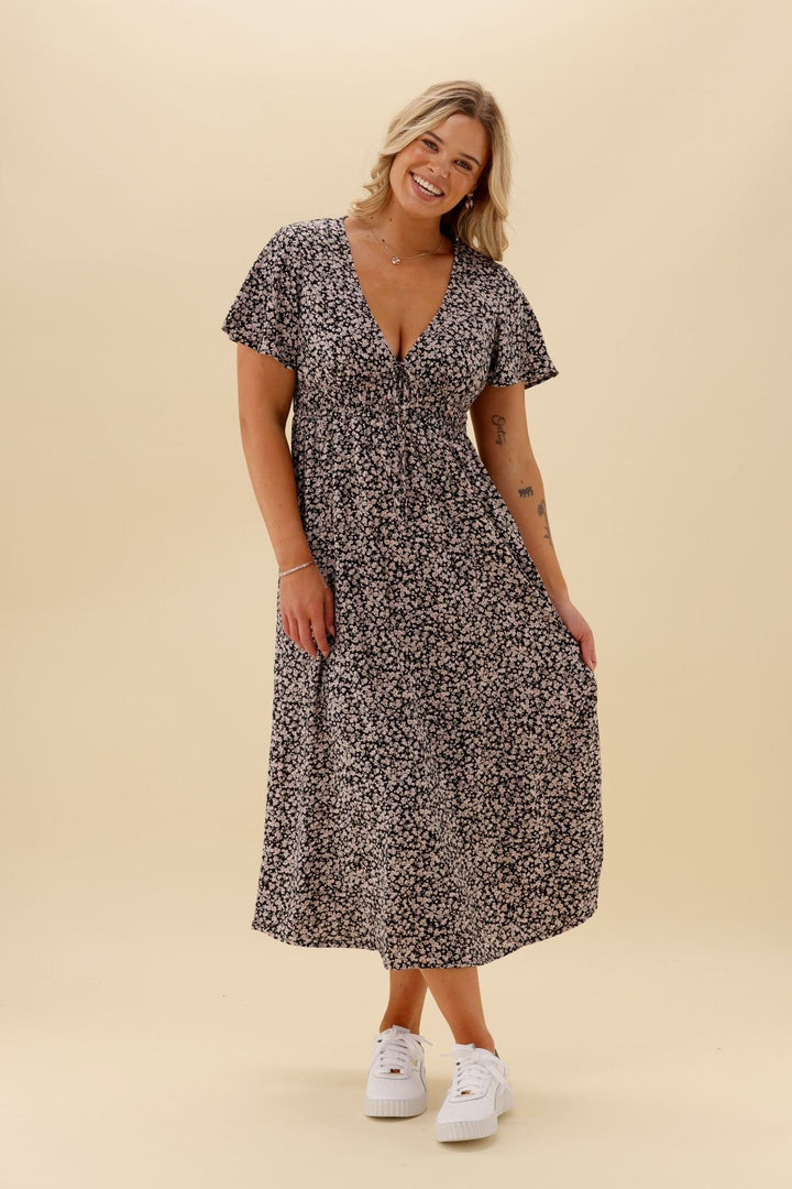 All About Eve Rhea Midi Dress Black