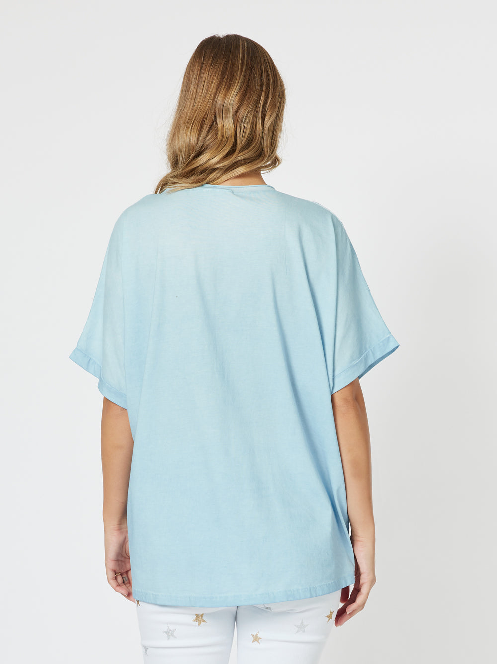 Threadz Hearts Tee Blue