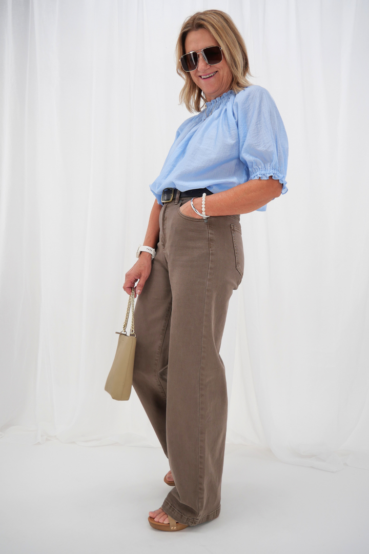 All About Eve Jacqui Wide Leg Cocoa