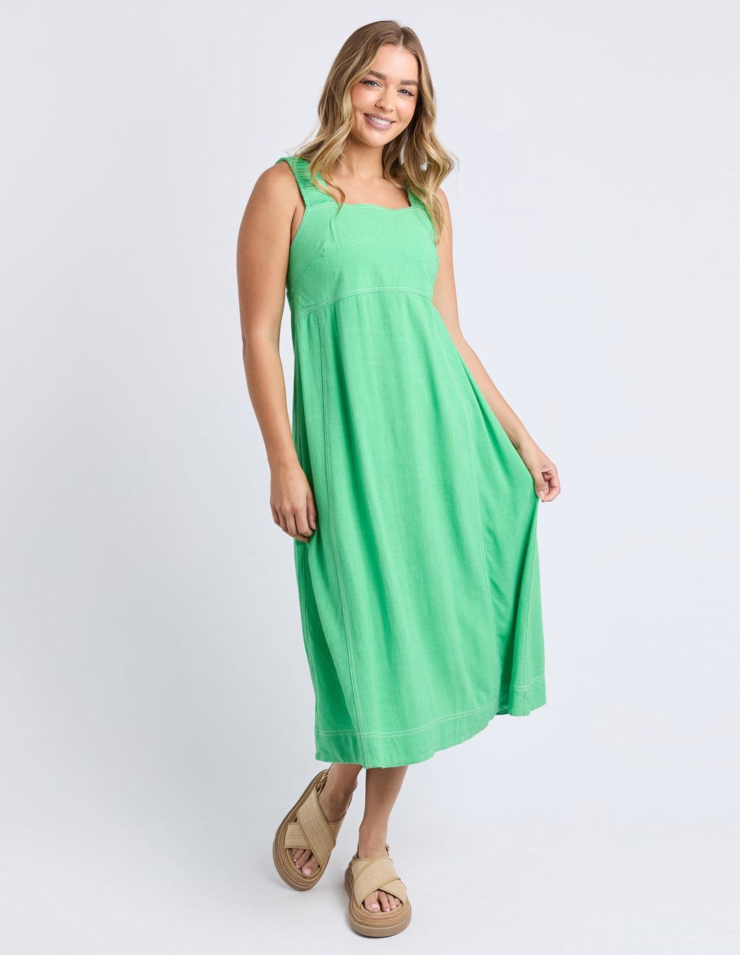 Foxwood Sage Dress Irish Green
