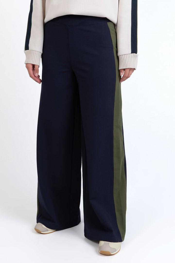 Foxwood Juno Pant Navy With Green