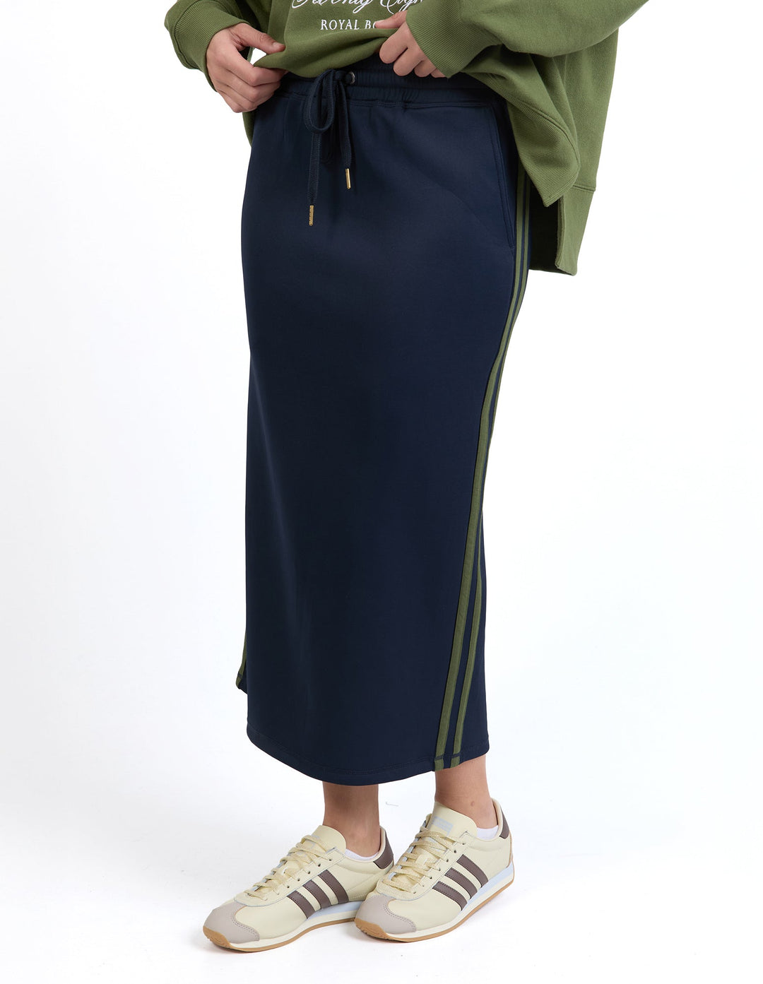 Foxwood Juno Skirt Navy With Green