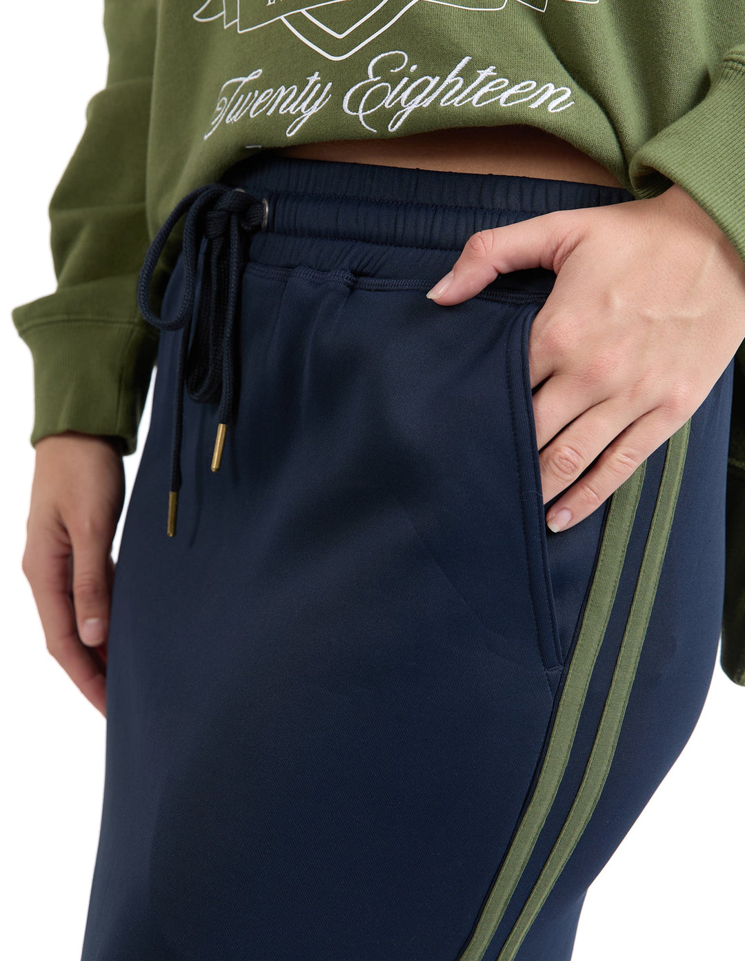 Foxwood Juno Skirt Navy With Green