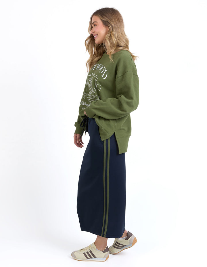 Foxwood Juno Skirt Navy With Green