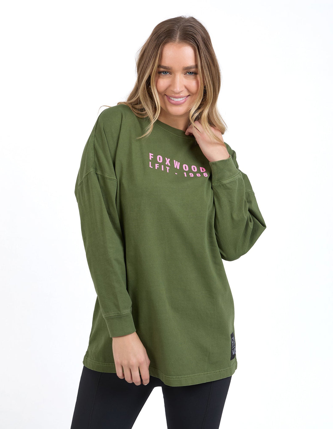 Foxwood Authentic L/S Tee Olive