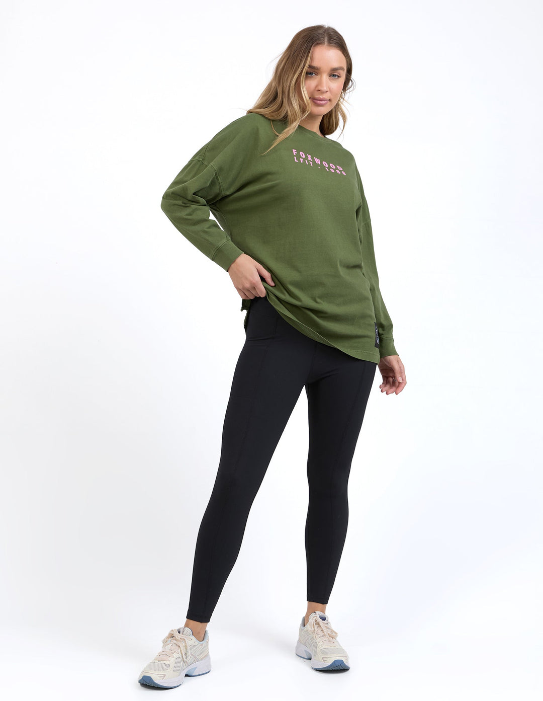 Foxwood Authentic L/S Tee Olive