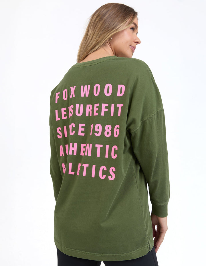 Foxwood Authentic L/S Tee Olive