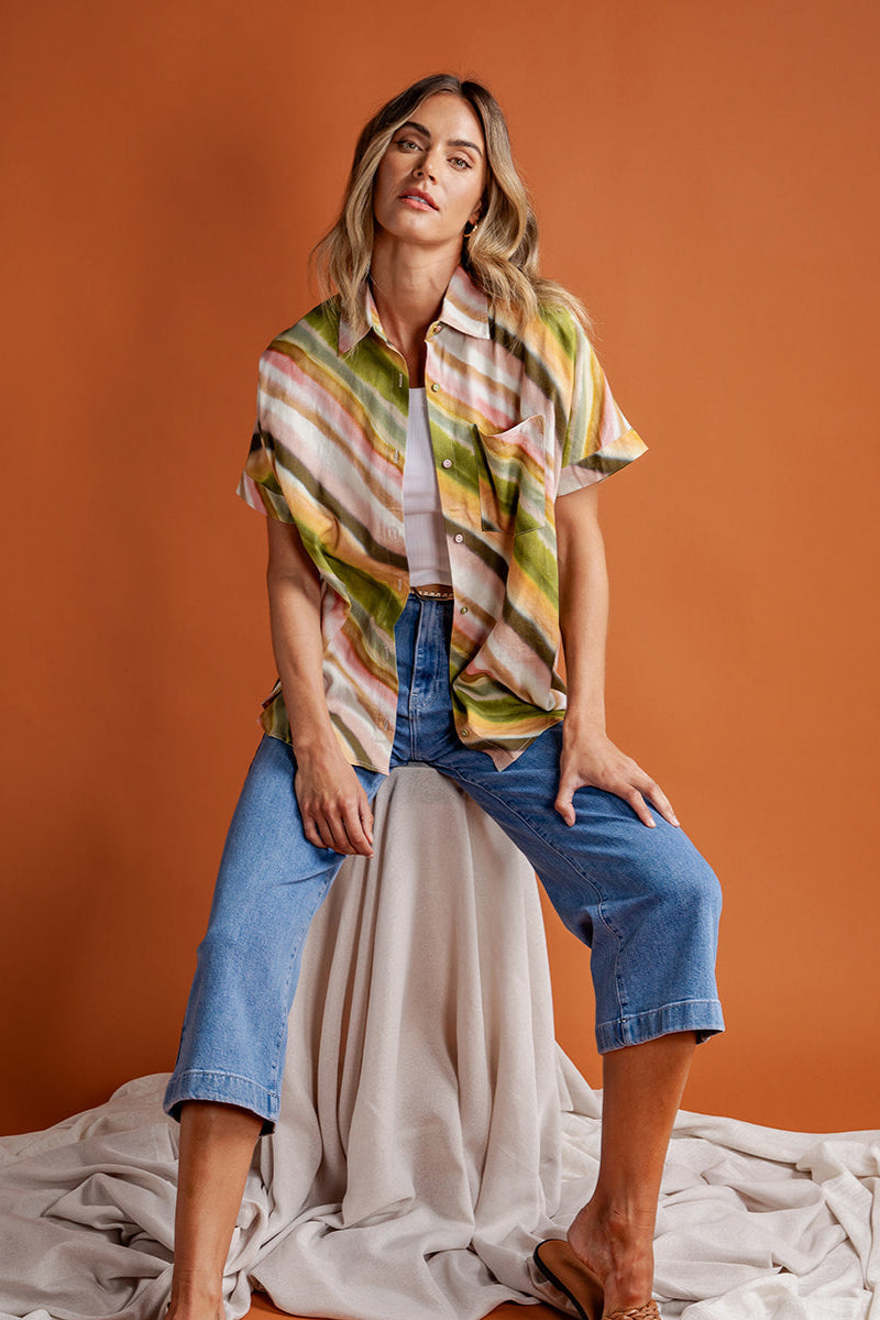 Foxwood Sarah Crop Jean Light Blue