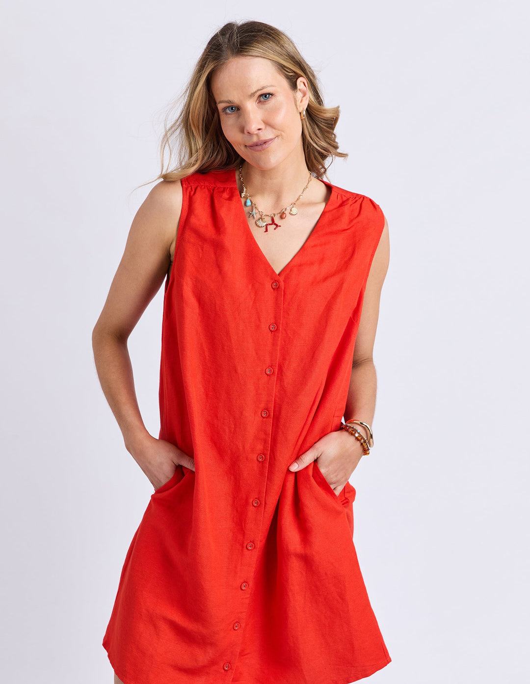Foxwood Anara Dress Tangelo