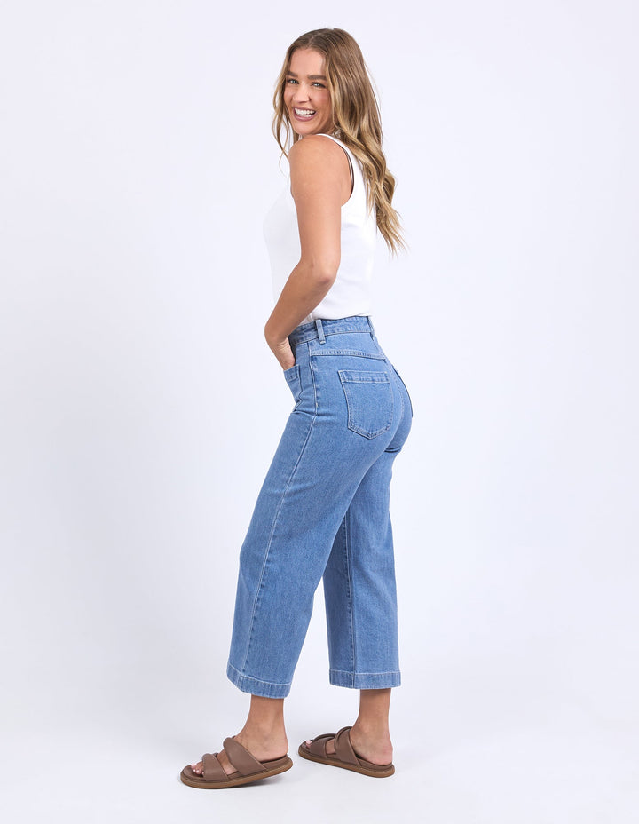 Foxwood Sarah Crop Jean Light Blue