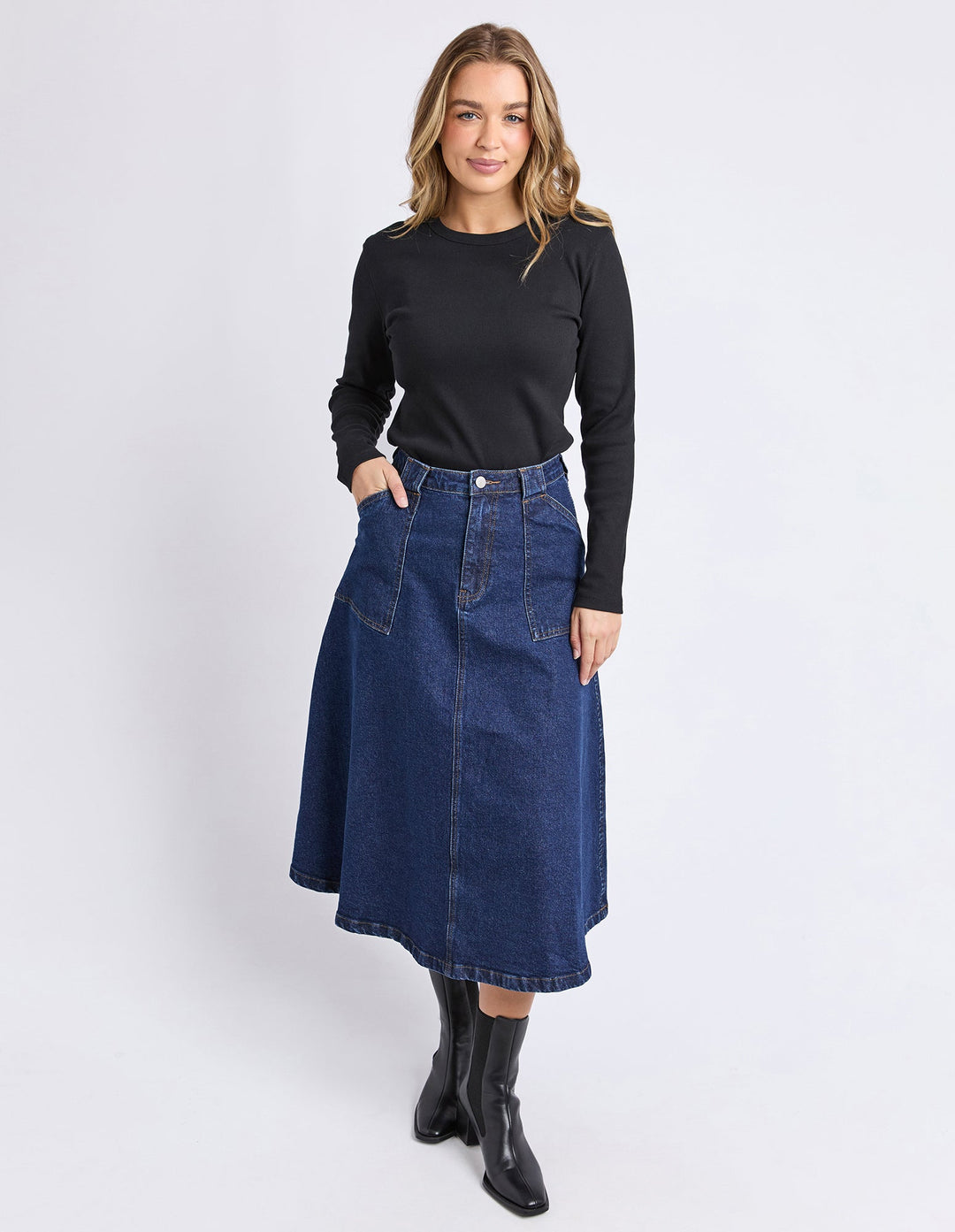 Foxwood Potter Skirt Dark Blue