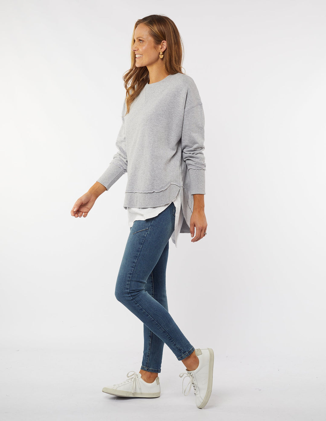 Foxwood Delilah Crew Grey Marle