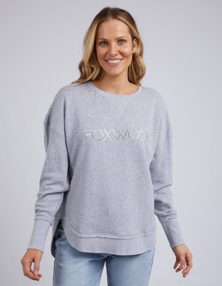 Foxwood Simplified Crew Grey Marle