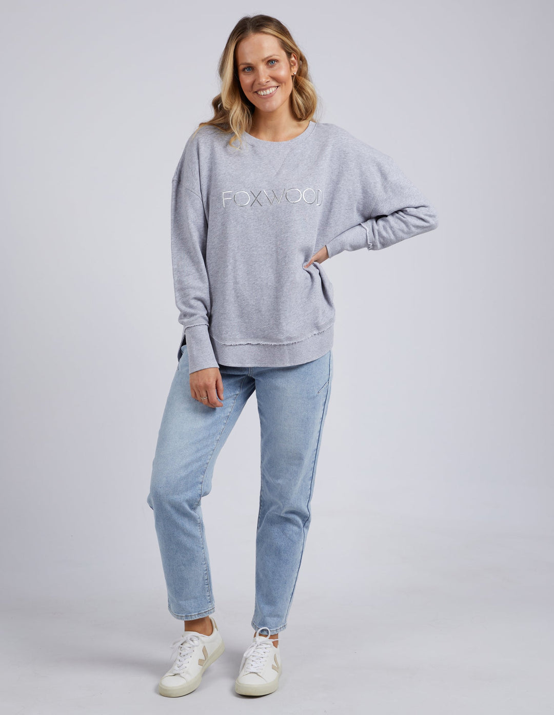 Foxwood Simplified Crew Grey Marle