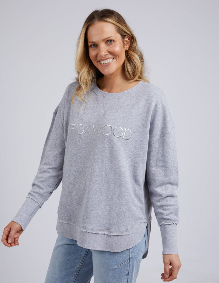 Foxwood Simplified Crew Grey Marle