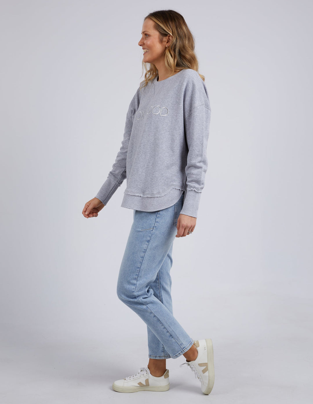 Foxwood Simplified Crew Grey Marle