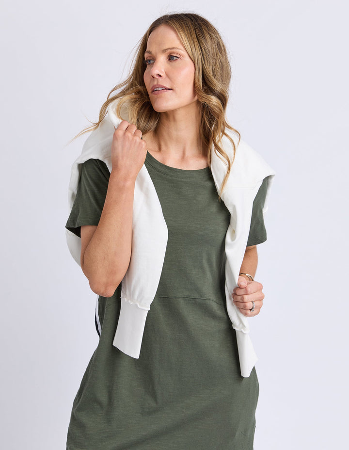 Foxwood Bay Tape Dress Khaki