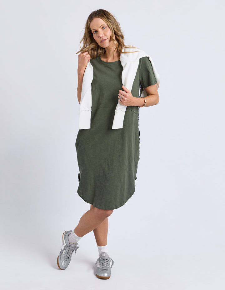 Foxwood Bay Tape Dress Khaki