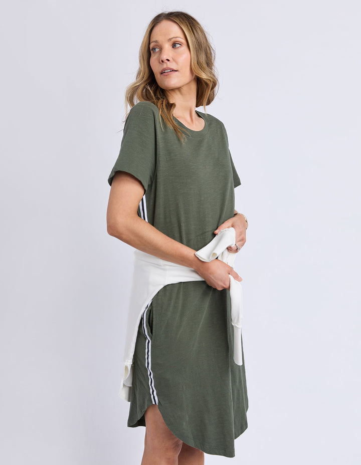 Foxwood Bay Tape Dress Khaki