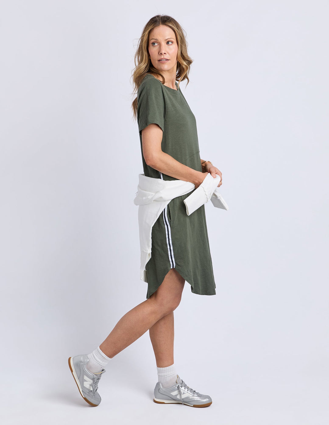 Foxwood Bay Tape Dress Khaki