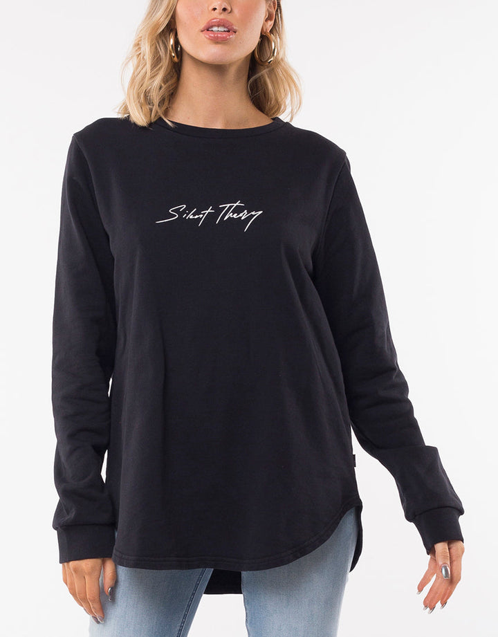 Silent Theory Obstructed Crew Washed Black