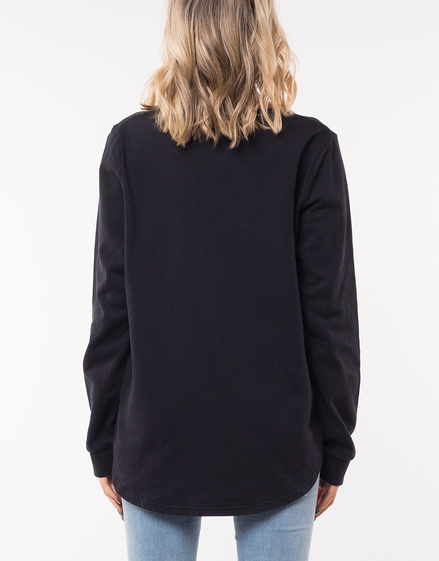 Silent Theory Obstructed Crew Washed Black