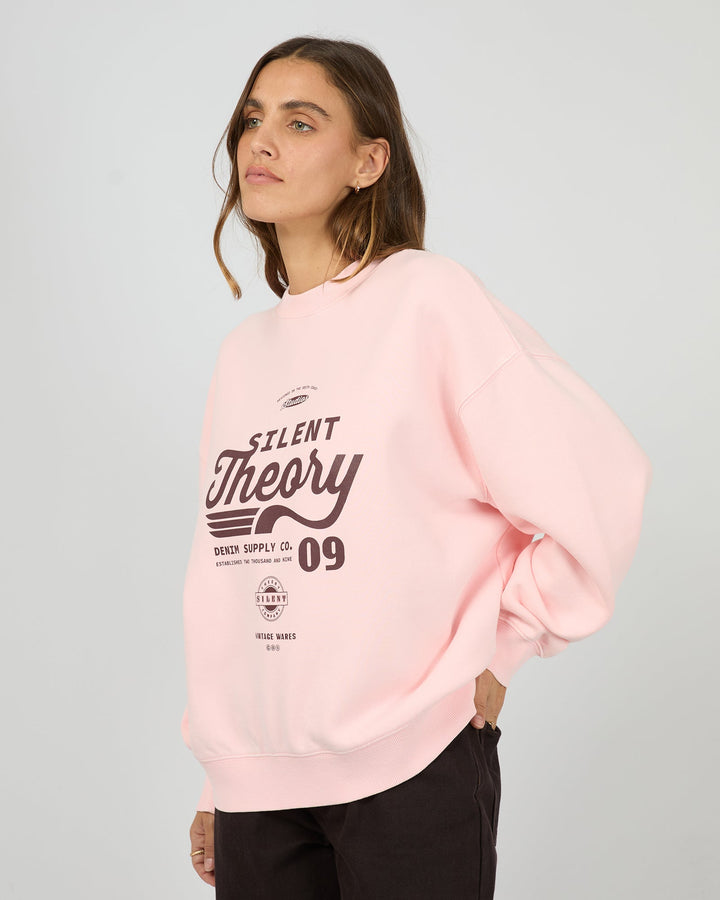 Silent Theory Emblem Crew Pink