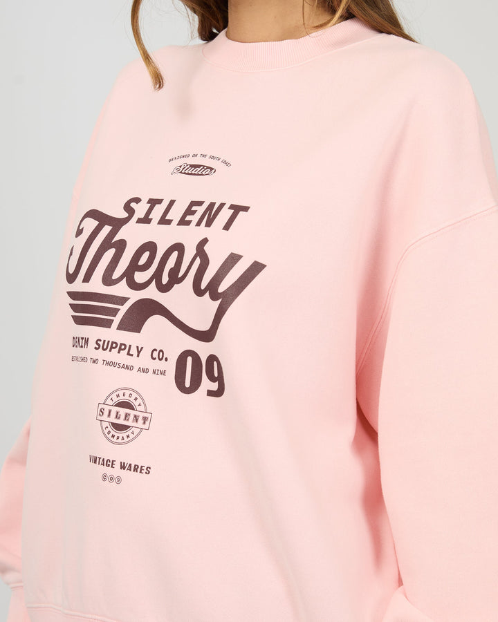 Silent Theory Emblem Crew Pink