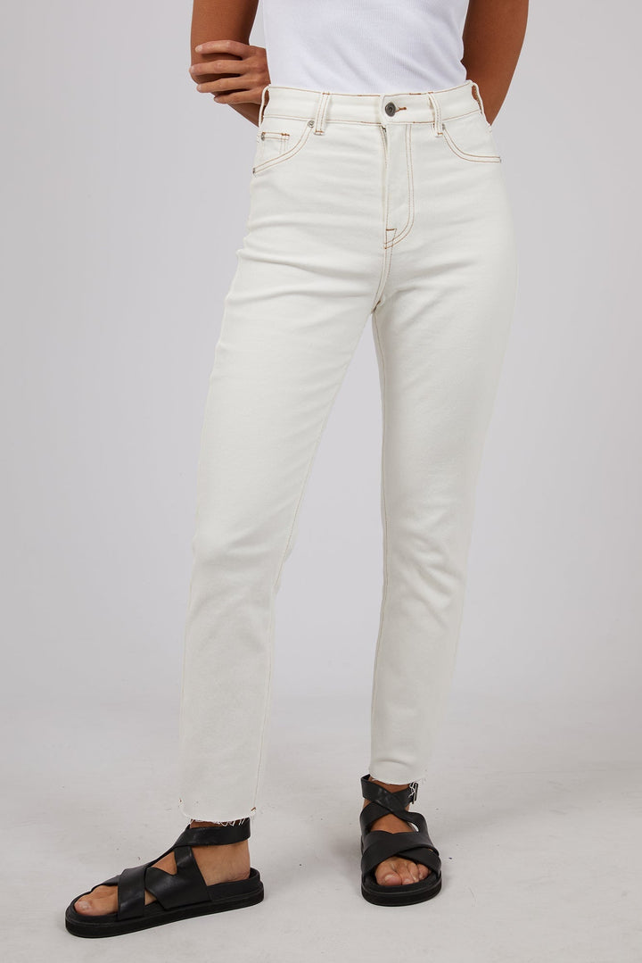Silent Theory Monica Mom Comfort Jean Vintage White