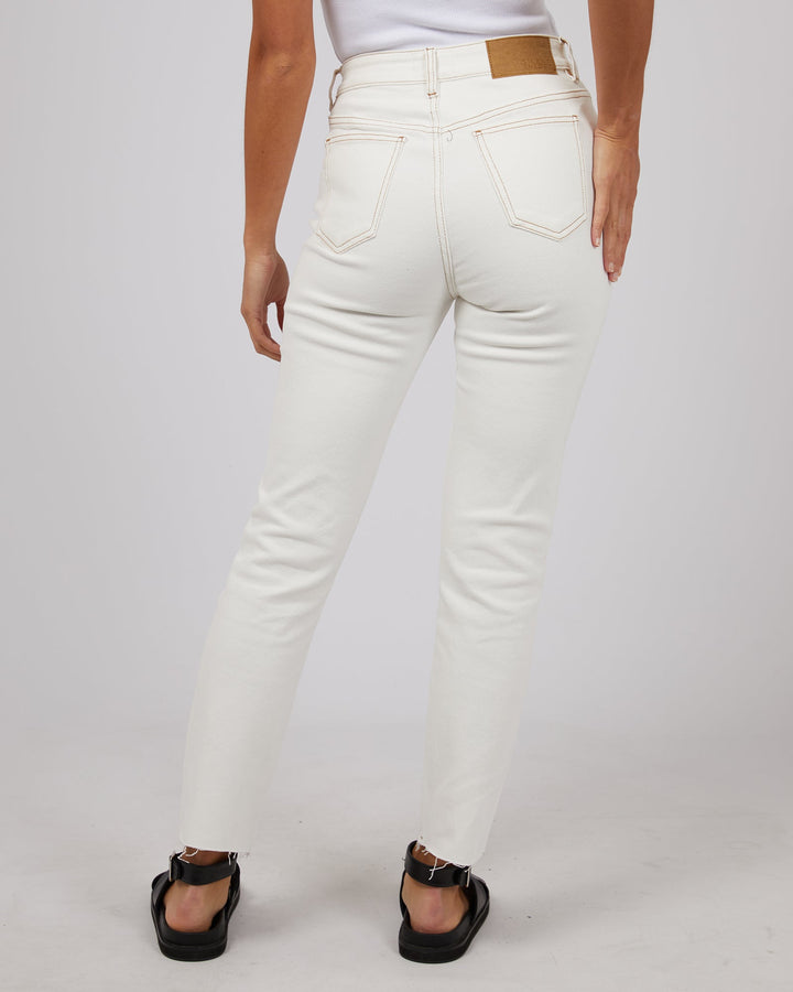 Silent Theory Monica Mom Comfort Jean Vintage White