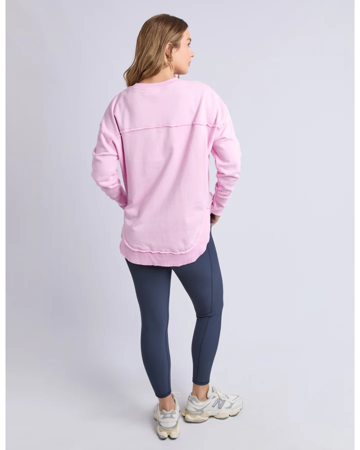 Foxwood Simplified Metallic Crew Bright Pink