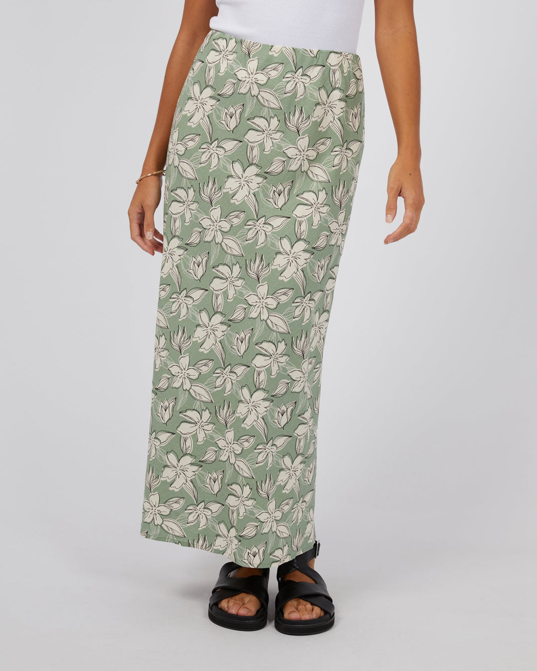 Silent Theory Eden Maxi Skirt Sage