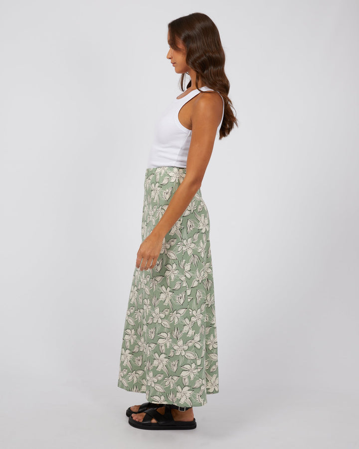 Silent Theory Eden Maxi Skirt Sage