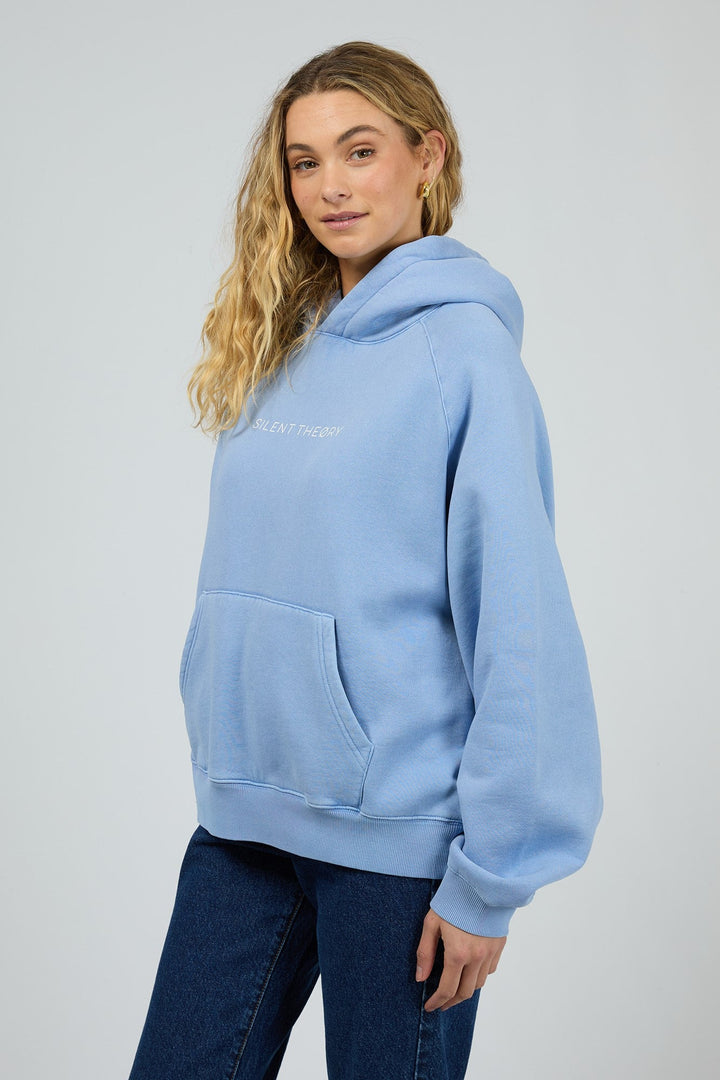 Silent Theory Logo Hoodie Light Blue