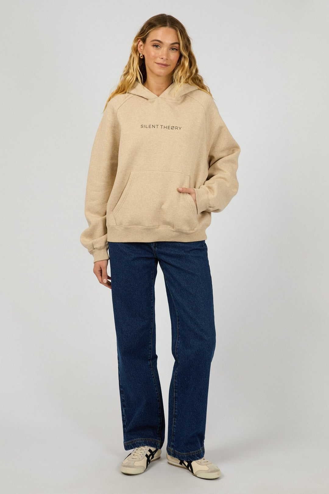 Silent Theory Logo Hoodie Oatmeal