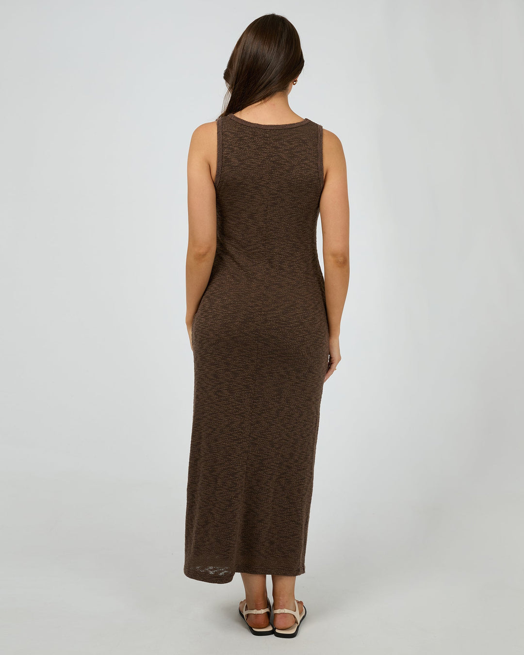 Silent Theory Leonie Tank Maxi Dress Chocolate