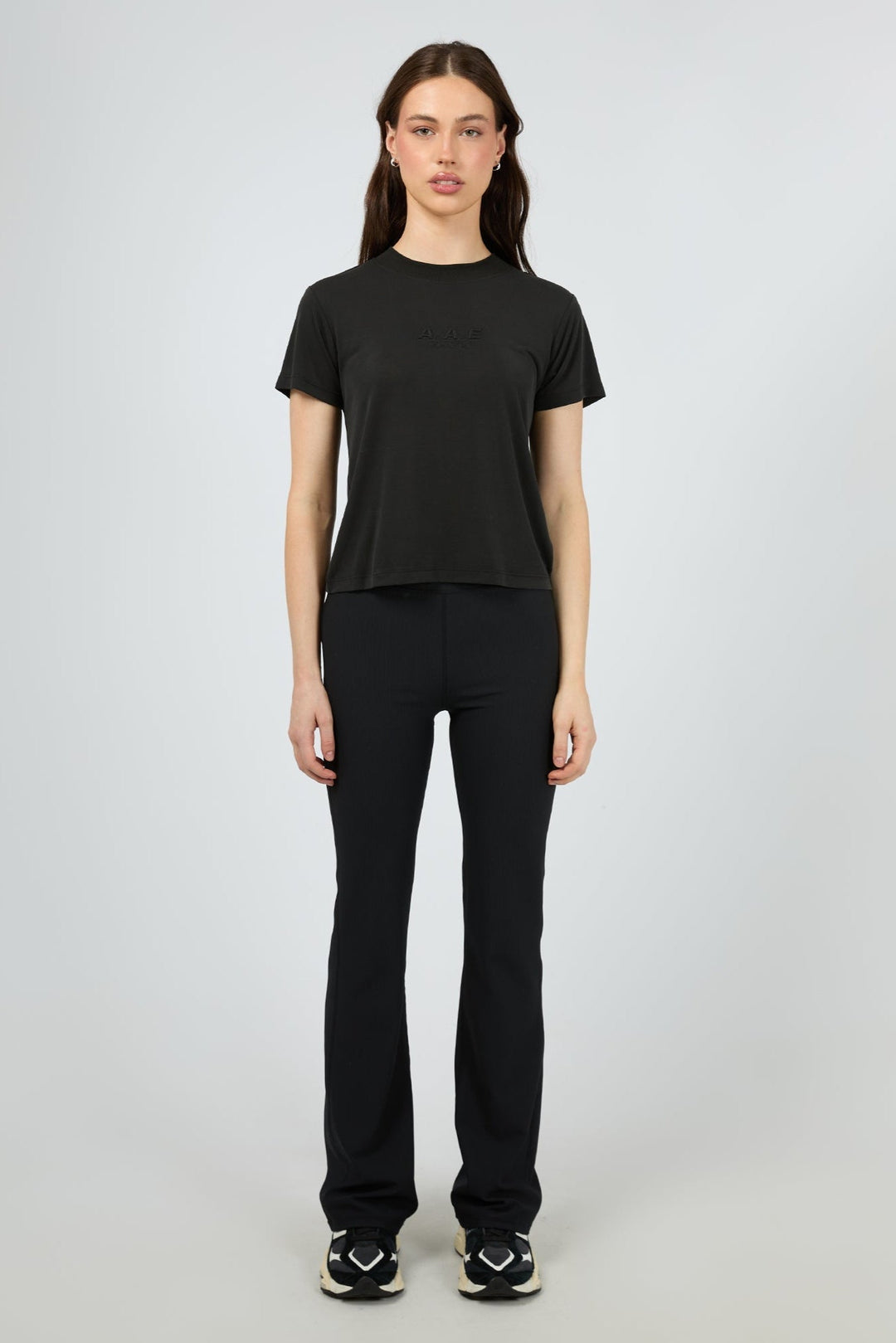 All About Eve Active Rib Flare Legging Black
