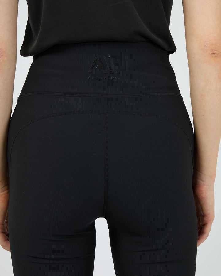 All About Eve Active Rib Flare Legging Black