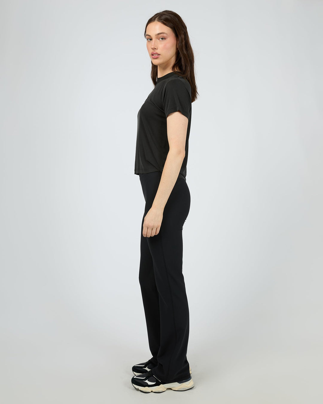 All About Eve Active Rib Flare Legging Black
