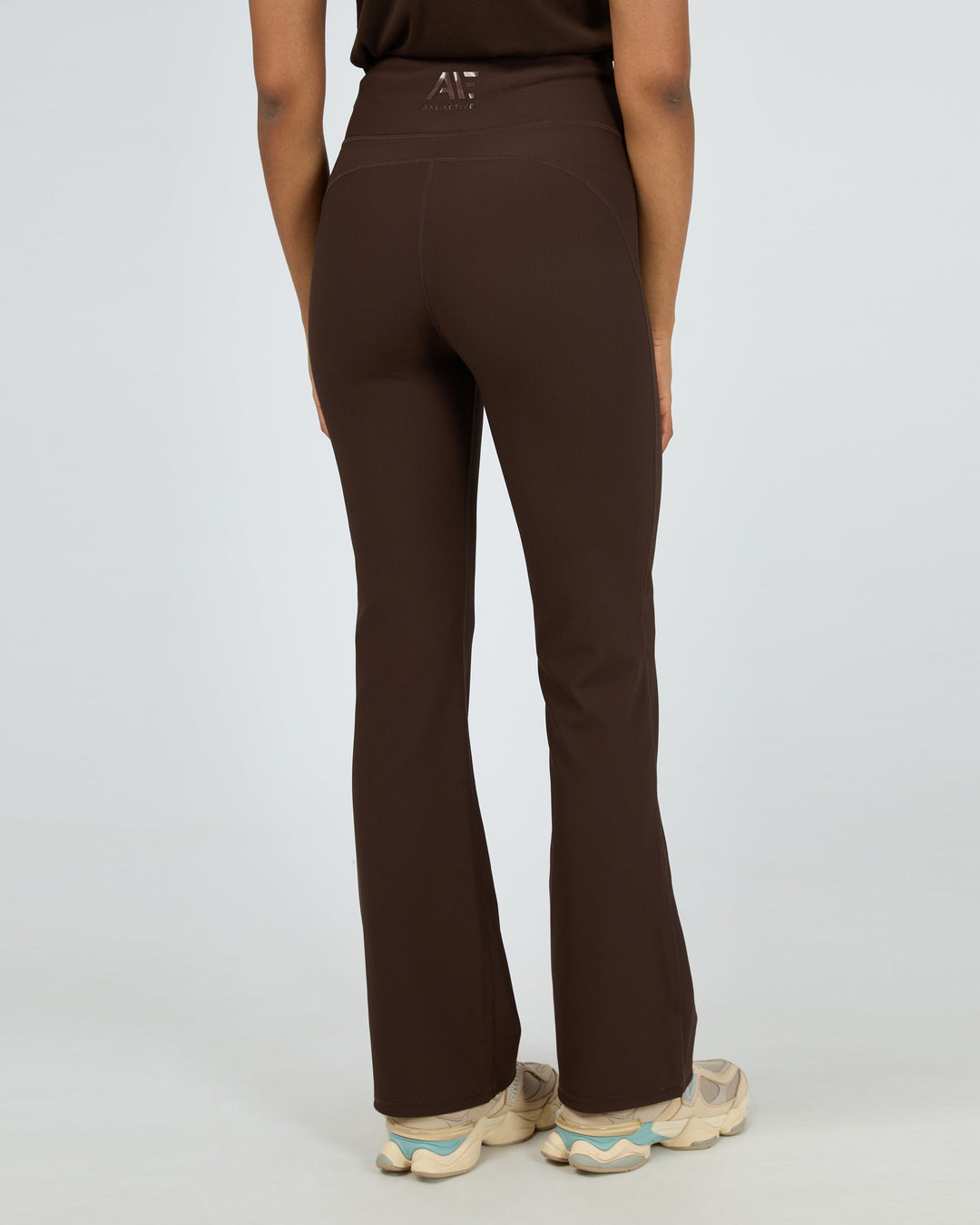 All About Eve Active Rib Flare Legging Brown