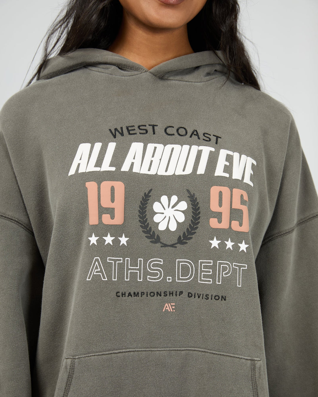 All About Eve Performance Oversized Hoodie Charcoal