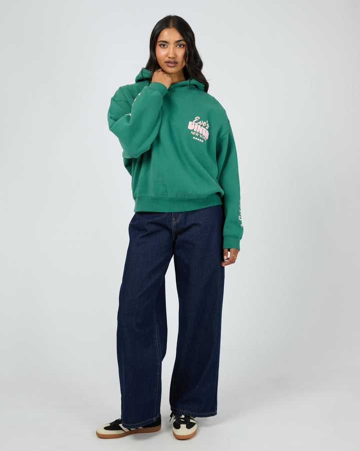 All About Eve South St Diner Box Hoodie Green