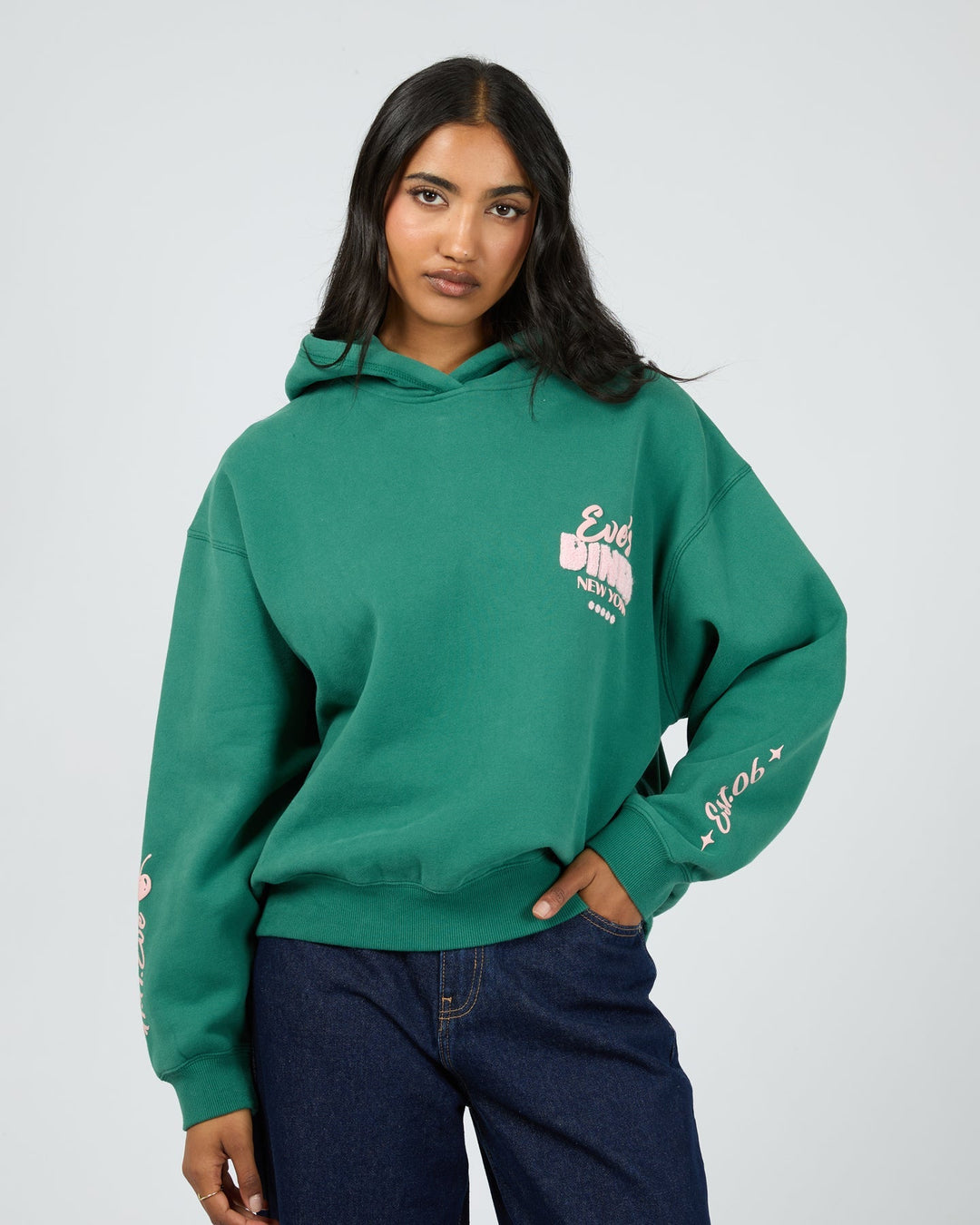 All About Eve South St Diner Box Hoodie Green
